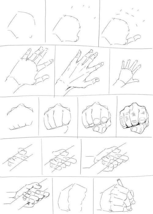 绘画素材:手部动作的捕捉与表现技巧