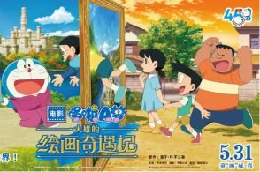 **哆啦A梦与大雄的绘画奇遇：色彩中的成长之旅**
