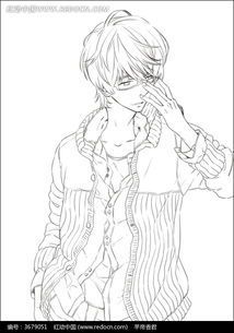 动漫男生角色绘画素材全解析