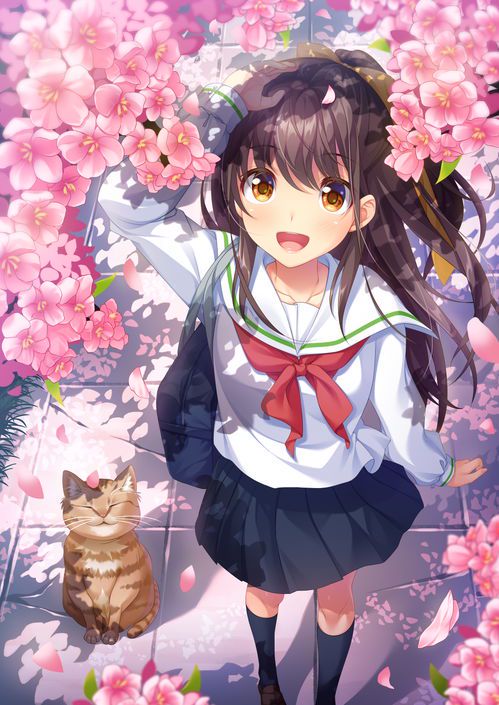 二次元水手服少女绘画动作参考指南