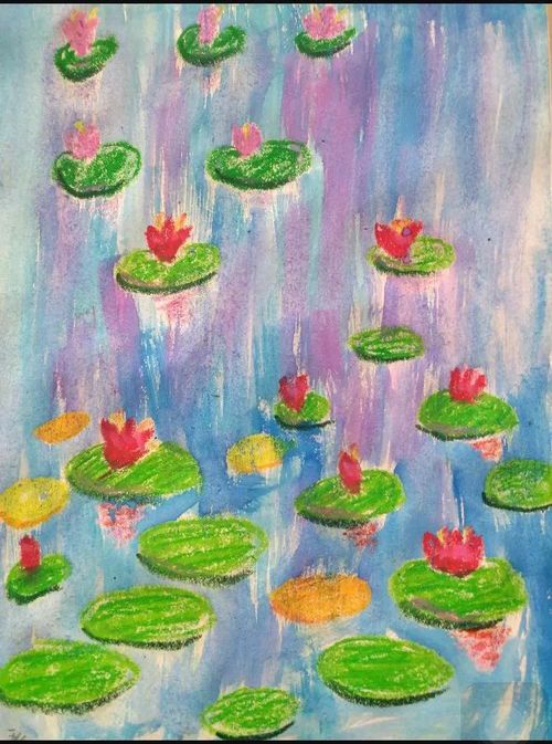 《晨曦中的湖畔》**